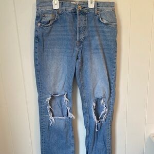 We The Free Faded Blue Denim Jeans